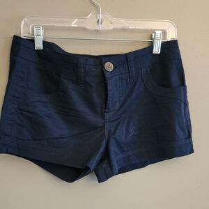 BKE Dark Blue High Waist Women's Shorts
